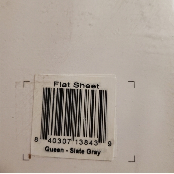 ==^400 thread count King or Queen flat sheet -- slate gray -- new in package - Picture 7 of 11